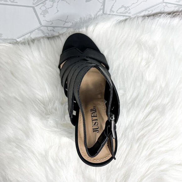 Black Dress  Block Heels - Picture 5 of 5